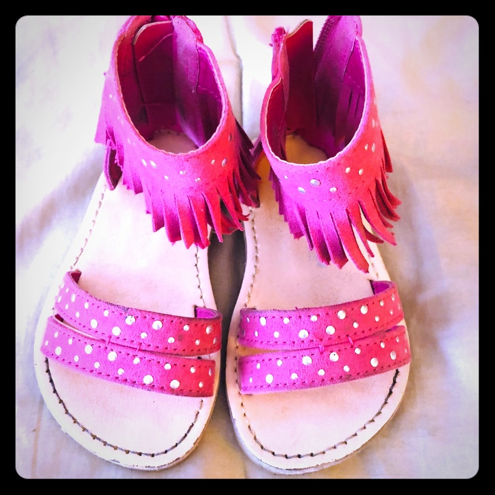 Rampage Toddler Roman Fringe Sandals